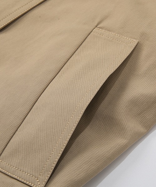 Fano Studios(ファノ ストゥディオズ)の「【Fano Studios】 Double breasted middle length wide trench coat cb-3 FC21W042(トレンチコート・レディース・ベージュ/ライトグレー・L/S/M)」の15枚目の写真