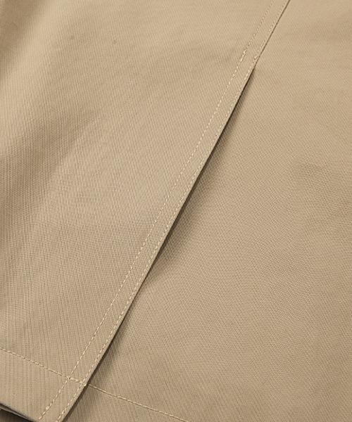 Fano Studios(ファノ ストゥディオズ)の「【Fano Studios】 Double breasted middle length wide trench coat cb-3 FC21W042(トレンチコート・レディース・ベージュ/ライトグレー・L/S/M)」の16枚目の写真