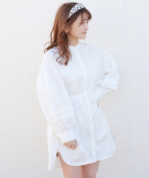 one after another NICE CLAUP(ワンアフターアナザーナイスクラップ)の「【Web限定】ベストセットチュニック(Tシャツ/カットソー・レディース・ブラック/サックスブルー/アイボリー/モカ・FREE)」の9枚目の写真