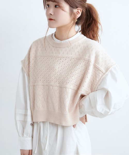 one after another NICE CLAUP(ワンアフターアナザーナイスクラップ)の「【Web限定】ベストセットチュニック(Tシャツ/カットソー・レディース・ブラック/サックスブルー/アイボリー/モカ・FREE)」の13枚目の写真