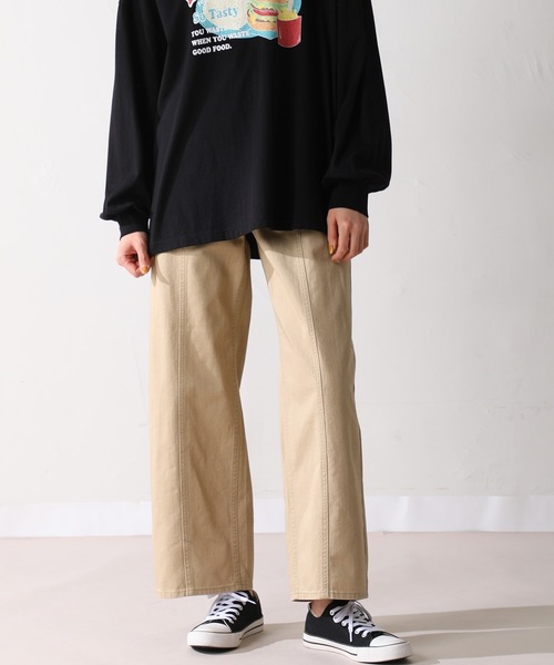 Honeys（ハニーズ）の「ストレートパンツ（その他パンツ・レディース・ライトブルー/ベージュ/ブルー/ラベンダー/グリーン系その他・S/M/L）」の2枚目の写真