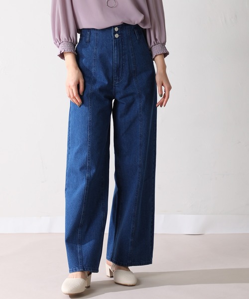 Honeys（ハニーズ）の「ストレートパンツ（その他パンツ・レディース・ライトブルー/ベージュ/ブルー/ラベンダー/グリーン系その他・S/M/L）」の4枚目の写真