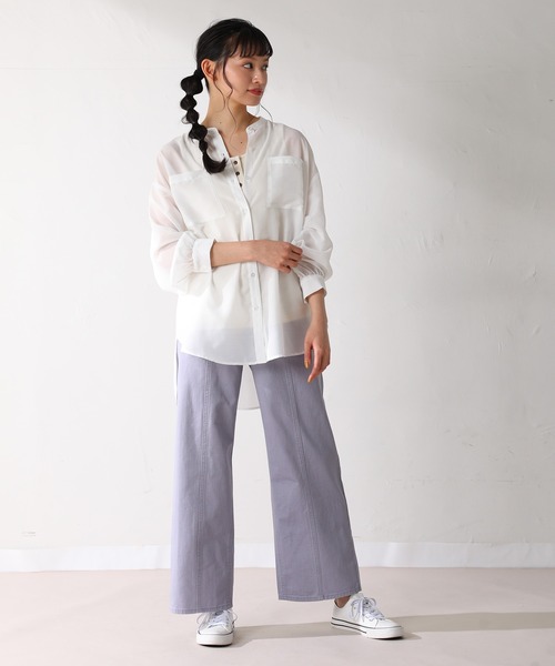 Honeys（ハニーズ）の「ストレートパンツ（その他パンツ・レディース・ライトブルー/ベージュ/ブルー/ラベンダー/グリーン系その他・S/M/L）」の8枚目の写真