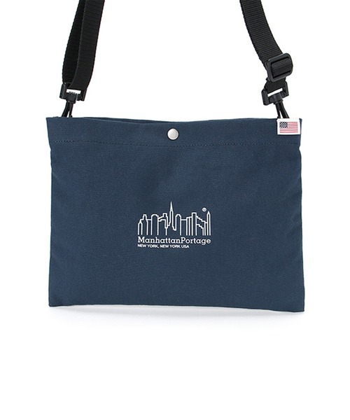 Manhattan Portage(マンハッタンポーテージ)の「Botanical Sullivan Shoulder Bag Canvas Lite(ショルダーバッグ・メンズ・ナチュラル/ダークネイビー・SMALL)」の10枚目の写真