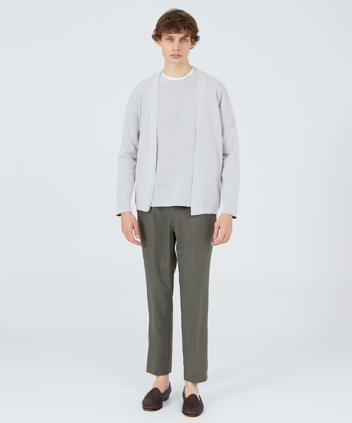 ABAHOUSE（アバハウス）の「【アンサンブル可能】リバーニットカーディガン（カーディガン/ボレロ・メンズ・チャコールグレー/グレイッシュベージュ/キャメル/カーキ・44/48/46）」の6枚目の写真