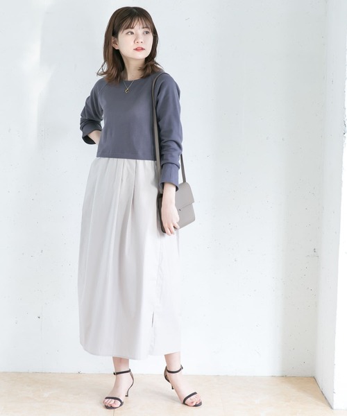 セール Web限定 異素材ドッキングワンピース ワンピース Urban Research Rosso アーバンリサーチロッソ のファッション通販 Zozotown