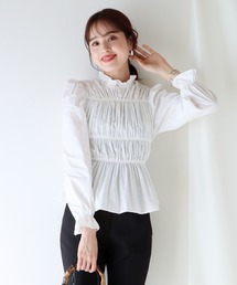 BLUEEAST | シャーリングブラウス(シャツ/ブラウス)