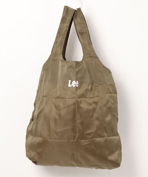 Lee(リー)の「【LEE/リー】カラビナ付きワンポイントブランドロゴパッカブルエコトートバッグ(収納可)(エコバッグ/サブバッグ・レディース・ブラック/ベージュ/ネイビー/グレー/カーキ/ワイン・FREE)」の4枚目の写真