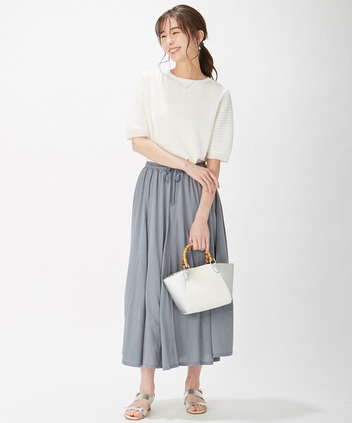 J.PRESS(ジェイプレス)の「【洗える】リノナチュール ボートネック ニット(ニット/セーター・レディース・ホワイト系/ダークブラウン系/イエロー系・MEDIUM/LARGE)」の4枚目の写真