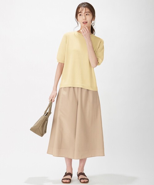 J.PRESS(ジェイプレス)の「【洗える】リノナチュール ボートネック ニット(ニット/セーター・レディース・ホワイト系/ダークブラウン系/イエロー系・MEDIUM/LARGE)」の6枚目の写真