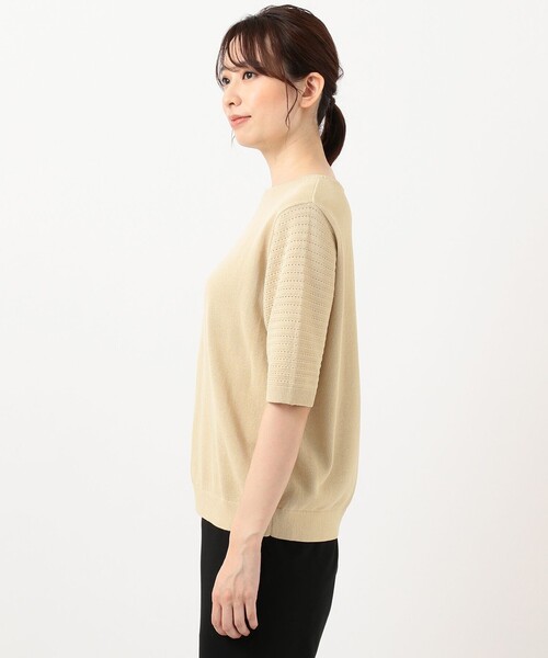 J.PRESS(ジェイプレス)の「【洗える】リノナチュール ボートネック ニット(ニット/セーター・レディース・ホワイト系/ダークブラウン系/イエロー系・MEDIUM/LARGE)」の10枚目の写真