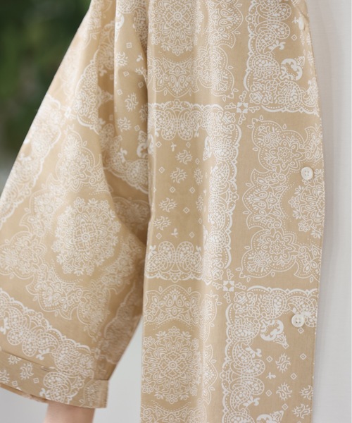 ACE SHOP（エースショップ）の「ビックシルエット・オープンカラーシャツ（シャツ/ブラウス・メンズ・ブラック/ブラック系その他/グリーン/ベージュ/カーキ・FREE）」の10枚目の写真