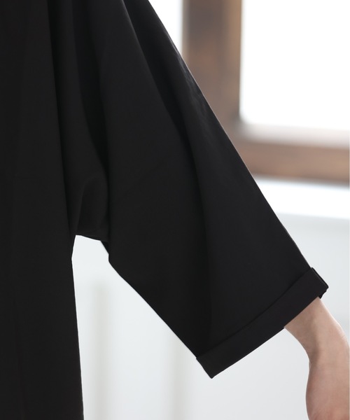 ACE SHOP（エースショップ）の「ビックシルエット・オープンカラーシャツ（シャツ/ブラウス・メンズ・ブラック/ブラック系その他/グリーン/ベージュ/カーキ・FREE）」の19枚目の写真