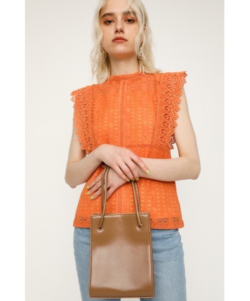 SLY（スライ）の「2WAY DRAWSTRING BAG（ショルダーバッグ・レディース・キャメル/ブラック・FREE）」の14枚目の写真