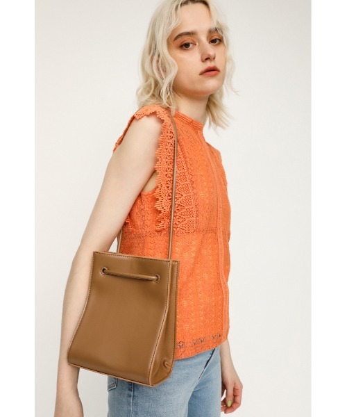 SLY（スライ）の「2WAY DRAWSTRING BAG（ショルダーバッグ・レディース・キャメル/ブラック・FREE）」の10枚目の写真