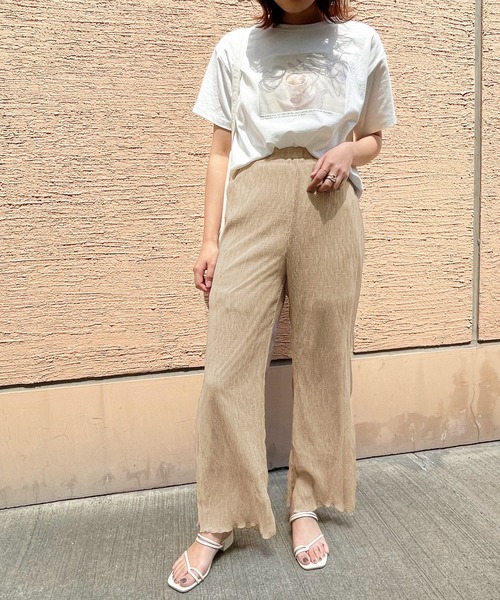 apres jour clair(アプレジュールクレア)の「【apres jour clair】楊柳イージーパンツ【ZOZOTOWN限定アイテム】(その他パンツ・レディース・アイボリー/ピンクベージュ/ベージュ・X-LARGE/SMALL/MEDIUM)」の10枚目の写真