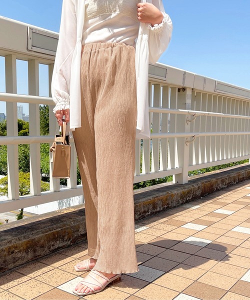 apres jour clair(アプレジュールクレア)の「【apres jour clair】楊柳イージーパンツ【ZOZOTOWN限定アイテム】(その他パンツ・レディース・アイボリー/ピンクベージュ/ベージュ・X-LARGE/SMALL/MEDIUM)」の17枚目の写真