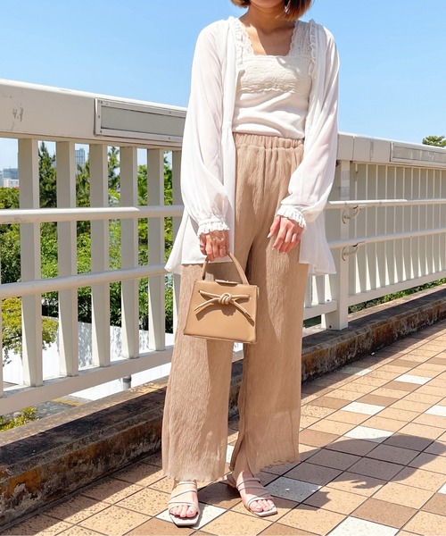 apres jour clair(アプレジュールクレア)の「【apres jour clair】楊柳イージーパンツ【ZOZOTOWN限定アイテム】(その他パンツ・レディース・アイボリー/ピンクベージュ/ベージュ・X-LARGE/SMALL/MEDIUM)」の18枚目の写真