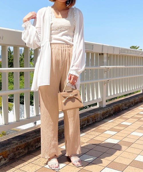 apres jour clair(アプレジュールクレア)の「【apres jour clair】楊柳イージーパンツ【ZOZOTOWN限定アイテム】(その他パンツ・レディース・アイボリー/ピンクベージュ/ベージュ・X-LARGE/SMALL/MEDIUM)」の19枚目の写真