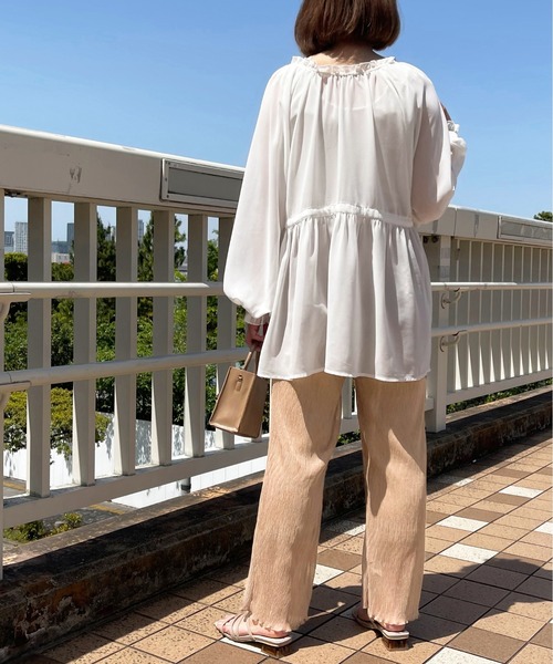apres jour clair(アプレジュールクレア)の「【apres jour clair】楊柳イージーパンツ【ZOZOTOWN限定アイテム】(その他パンツ・レディース・アイボリー/ピンクベージュ/ベージュ・X-LARGE/SMALL/MEDIUM)」の20枚目の写真