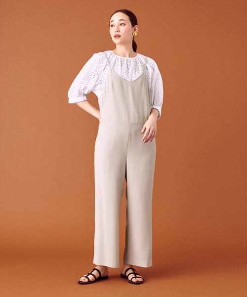 closet story（クローゼットストーリー）の「＜closet story（クローゼットストーリー）＞ PO イージー サロペット -手洗い可能-（サロペット/オーバーオール・レディース・ネイビー/ナチュラル・FREE）」の2枚目の写真