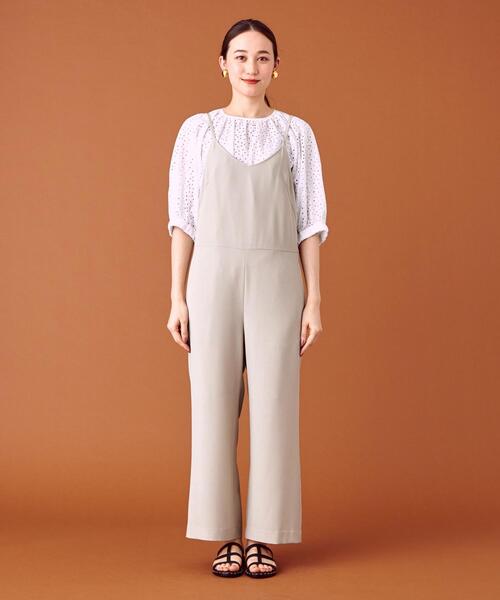 closet story（クローゼットストーリー）の「＜closet story（クローゼットストーリー）＞ PO イージー サロペット -手洗い可能-（サロペット/オーバーオール・レディース・ネイビー/ナチュラル・FREE）」の3枚目の写真