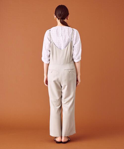 closet story（クローゼットストーリー）の「＜closet story（クローゼットストーリー）＞ PO イージー サロペット -手洗い可能-（サロペット/オーバーオール・レディース・ネイビー/ナチュラル・FREE）」の5枚目の写真