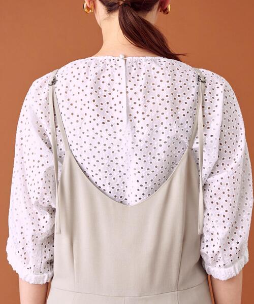 closet story（クローゼットストーリー）の「＜closet story（クローゼットストーリー）＞ PO イージー サロペット -手洗い可能-（サロペット/オーバーオール・レディース・ネイビー/ナチュラル・FREE）」の7枚目の写真