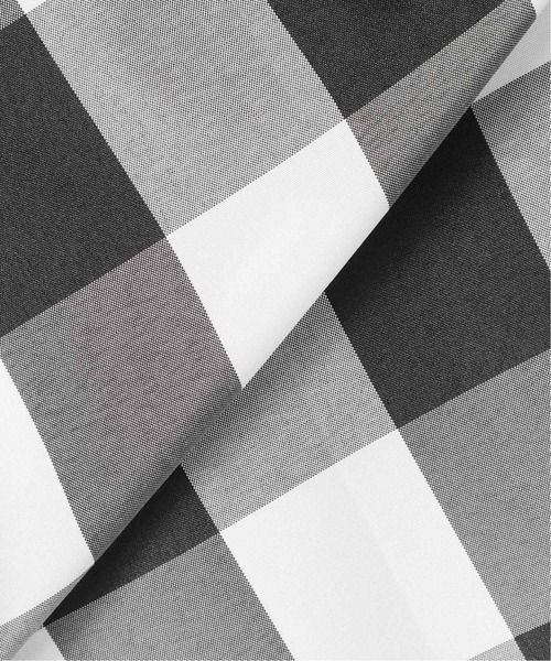 SLOBE IENA（スローブイエナ）の「ギンガムチェックタフタランダムタックスカート【手洗い可能】◆（スカート・レディース・ブラック系その他・38/36）」の17枚目の写真