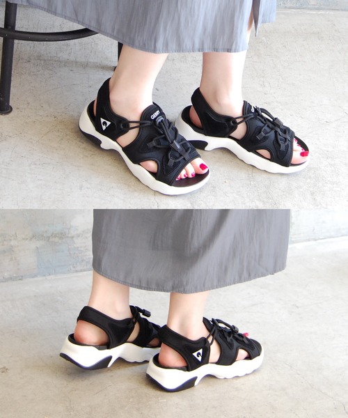 GERRY(ジェリー)の「【GERRY/ジェリー別注】アジャストスピンドルスニーカーサンダル(サンダル・レディース・ブラック/ベージュ/ブラック系その他2・22.5cm/23.5cm/24.5cm)」の10枚目の写真