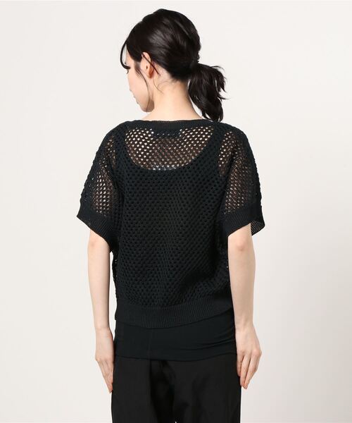 MAISON MAVERICK PRESENTS(メゾンマベリックプレゼンツ)の「MAISON MAVERICK PRESENTS(メゾン・マベリック・プレゼンツ)パンチングトップス(Tシャツ/カットソー・レディース・ホワイト/ブラック・38)」の4枚目の写真