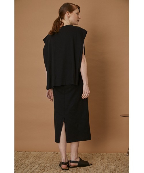 RIM.ARK Long layered pleats OP ワンピース RIM.ARK リムアーク ロングワンピース レイヤードニット