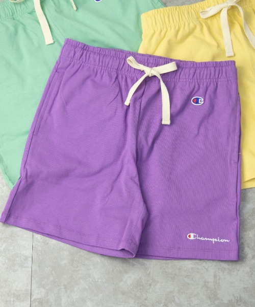 Champion（チャンピオン）の「Champion CW-P503 スウェット イージーショーツ（スウェットパンツ・レディース・ホワイト/ブラック/パープル/グレー/ネイビー/ミント/イエロー/オレンジ系/ダークグリーン/ブルー系・M/L）」の8枚目の写真