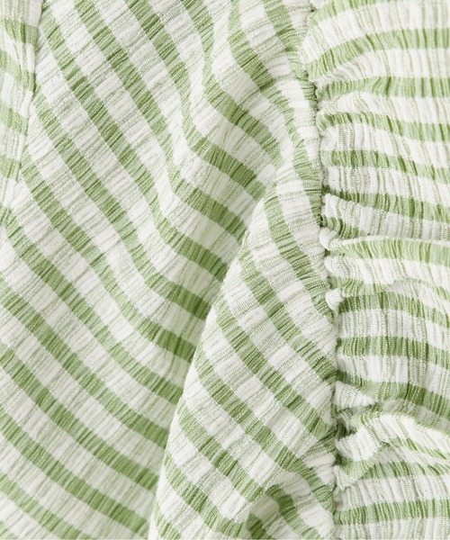 FREE'S MART（フリーズマート）の「フロントシャーリングスクエアネックトップス（シャツ/ブラウス・レディース・ホワイト/ブラック/ブラック系その他/グリーン系その他3・FREE）」の22枚目の写真