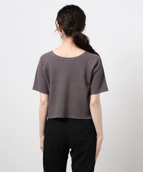 archives(アルシーヴ)の「オニワッフルカットオフT(Tシャツ/カットソー・レディース・ベージュ/オフホワイト/モカ/グリーン系その他・MEDIUM)」の7枚目の写真
