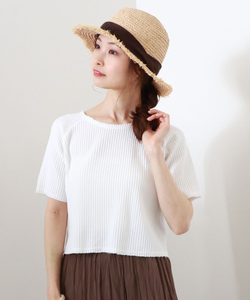 archives(アルシーヴ)の「オニワッフルカットオフT(Tシャツ/カットソー・レディース・ベージュ/オフホワイト/モカ/グリーン系その他・MEDIUM)」の10枚目の写真