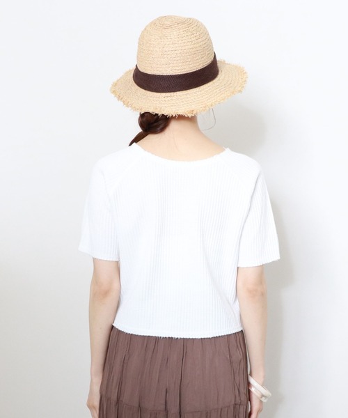 archives(アルシーヴ)の「オニワッフルカットオフT(Tシャツ/カットソー・レディース・ベージュ/オフホワイト/モカ/グリーン系その他・MEDIUM)」の14枚目の写真