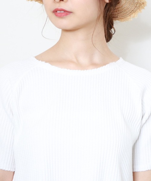 archives(アルシーヴ)の「オニワッフルカットオフT(Tシャツ/カットソー・レディース・ベージュ/オフホワイト/モカ/グリーン系その他・MEDIUM)」の19枚目の写真