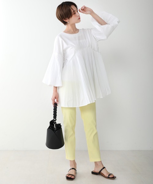 Bou Jeloud（ブージュルード）の「前後2ＷＡＹ袖ボリュームブラウス（シャツ/ブラウス・レディース・オフホワイト/キャメル/ブラック・FREE）」の5枚目の写真