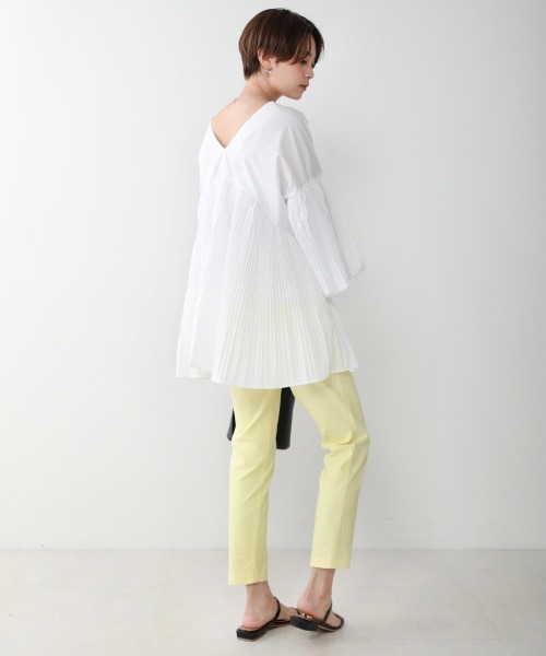 Bou Jeloud（ブージュルード）の「前後2ＷＡＹ袖ボリュームブラウス（シャツ/ブラウス・レディース・オフホワイト/キャメル/ブラック・FREE）」の7枚目の写真