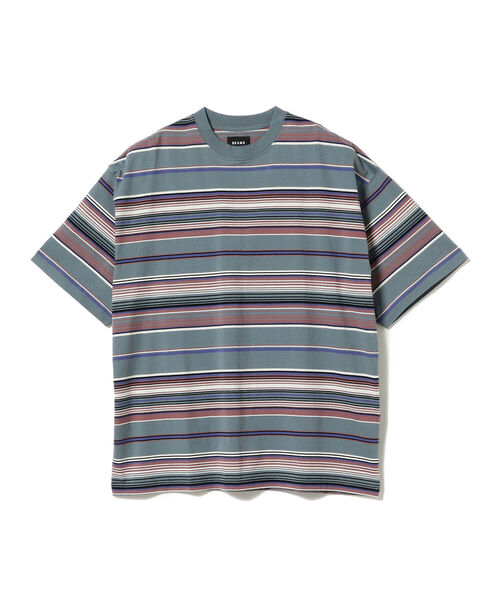 BEAMS（ビームス）の「BEAMS / マルチ ボーダー Tシャツ（Tシャツ/カットソー・メンズ・グレー/ベージュ・X-LARGE/MEDIUM/LARGE/SMALL）」の8枚目の写真