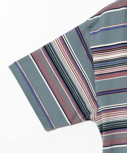 BEAMS（ビームス）の「BEAMS / マルチ ボーダー Tシャツ（Tシャツ/カットソー・メンズ・グレー/ベージュ・X-LARGE/MEDIUM/LARGE/SMALL）」の6枚目の写真