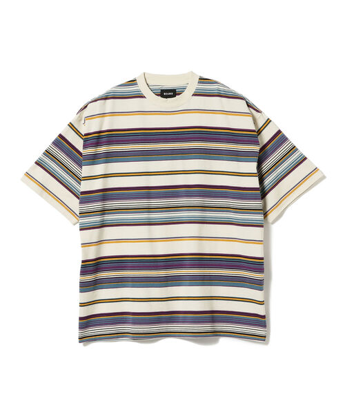 BEAMS（ビームス）の「BEAMS / マルチ ボーダー Tシャツ（Tシャツ/カットソー・メンズ・グレー/ベージュ・X-LARGE/MEDIUM/LARGE/SMALL）」の11枚目の写真