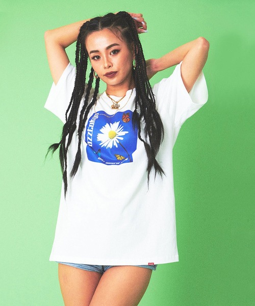 RAZZIS（ラズ）の「『RAZZIS/ラズイズ』フラワープリントクルーネック半袖Tシャツ （Tシャツ/カットソー・メンズ・オレンジ/ホワイト・XL/M/L）」の14枚目の写真