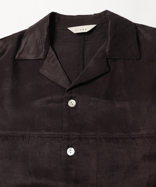 Jieda（ジエダ）の「LINEN PANEL SHIRT S/S（シャツ/ブラウス）」 - WEAR