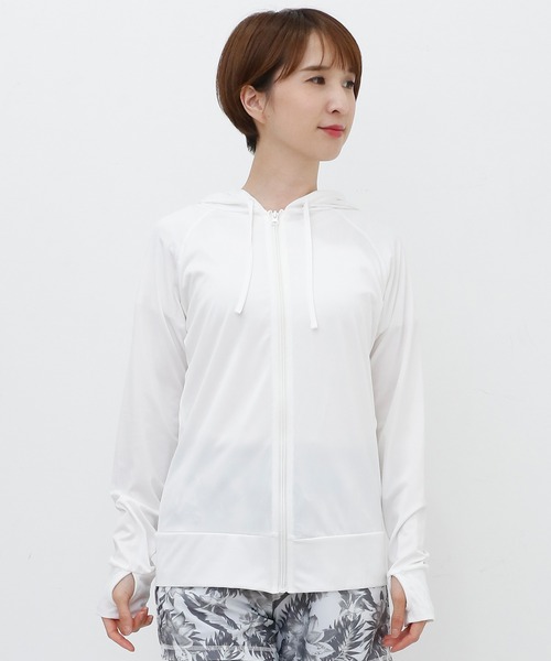 ElegChic(エレグシック)の「ベーシックラッシュガード(パーカー・レディース・ネイビー/オフホワイト/イエロー/ミント/モカ/ピンクベージュ/グレー/ブラック・M/XL/X-LARGE/MEDIUM)」の14枚目の写真
