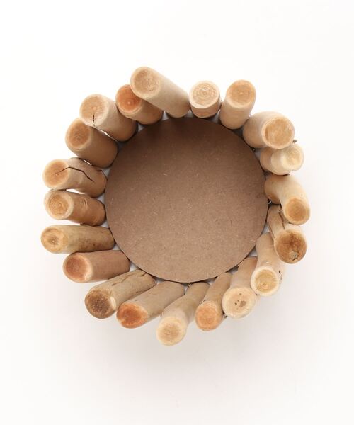 SPICE OF LIFE(スパイス オブ ライフ)の「流木風ポット Lサイズ 約20×18cm(フラワーベース・レディース・サンドベージュ・ONE SIZE)」の4枚目の写真