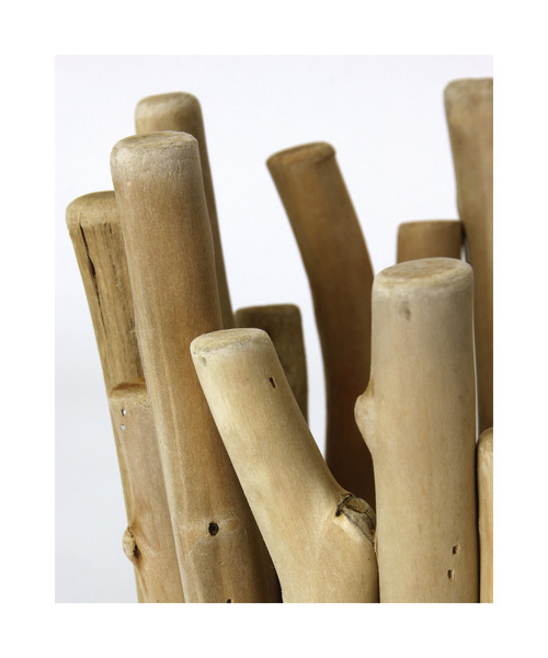 SPICE OF LIFE(スパイス オブ ライフ)の「流木風ポット Lサイズ 約20×18cm(フラワーベース・レディース・サンドベージュ・ONE SIZE)」の2枚目の写真