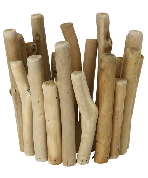 SPICE OF LIFE(スパイス オブ ライフ)の「流木風ポット Lサイズ 約20×18cm(フラワーベース・レディース・サンドベージュ・ONE SIZE)」の8枚目の写真