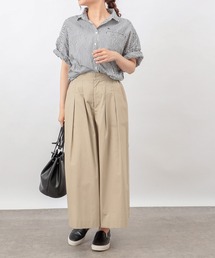 PUAL CE CIN | 【Du noir】タイプライターガウチョパンツ(その他パンツ)